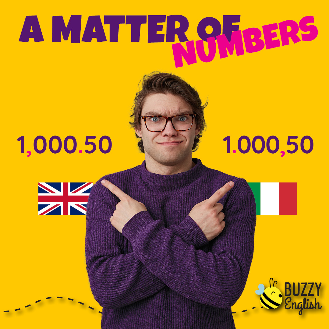 Come si scrivono i numeri in inglese, i separatori di migliaia e decimali